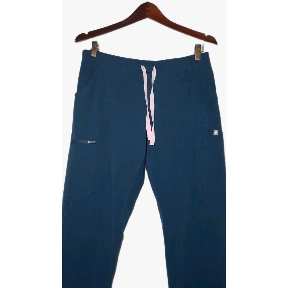 FIGS Cargo Pants Women's Scrubs Size Small Green PO# 1617 Deep Reef